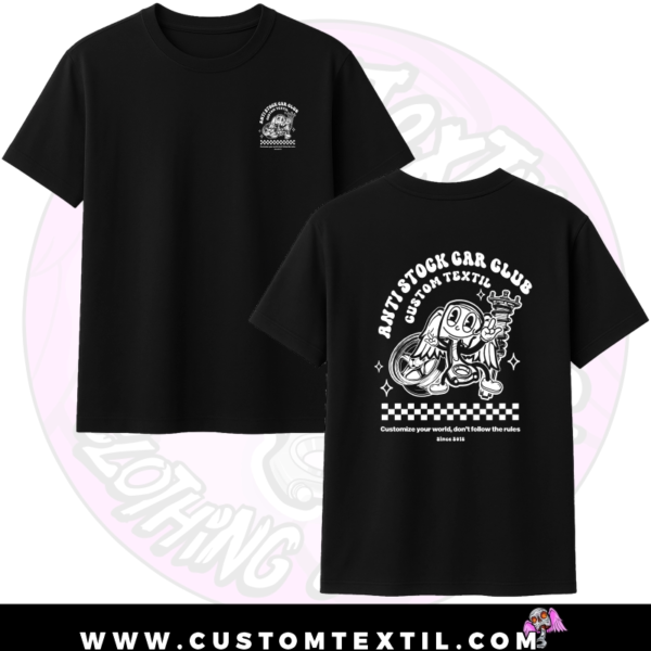 Camiseta Anti Stock Car Club - Edición Custom textil